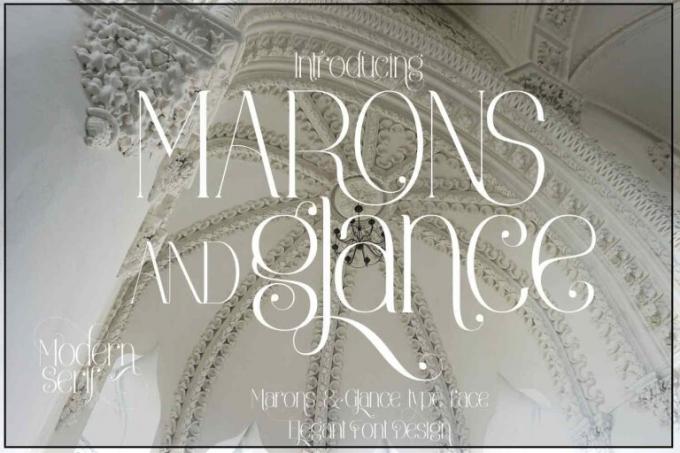 Marons and Glance Font Free Download OTF TTF | DLFreeFont