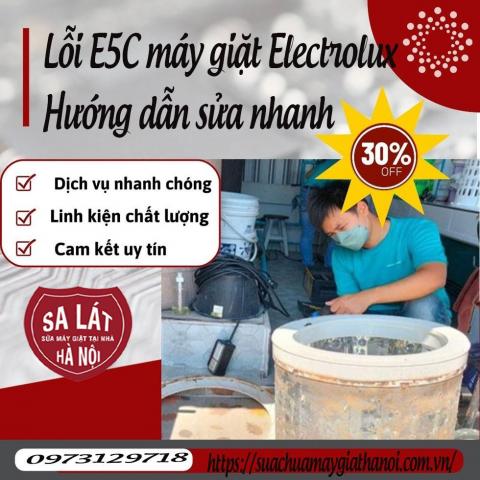 Máy giặt Electrolux lỗi E5C – Cần khắc phục ngay!