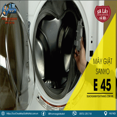 Máy Giặt Sanyo Báo Lỗi E45 - 5 phút sửa tại nhà!!