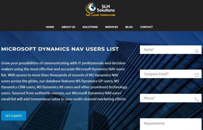 Microsoft Dynamics nav users list