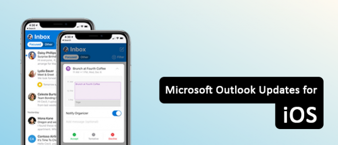 Microsoft outlook update for iOS