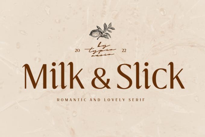 Milk and Slick Font Free Download OTF TTF | DLFreeFont