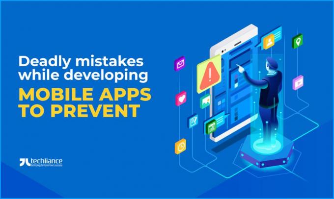 What should be avoided when developing mobile apps?