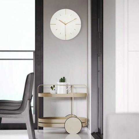 Nordic Wall Clock Minimalist Concrete Round Design Watch Wall Decor - Warmly Life