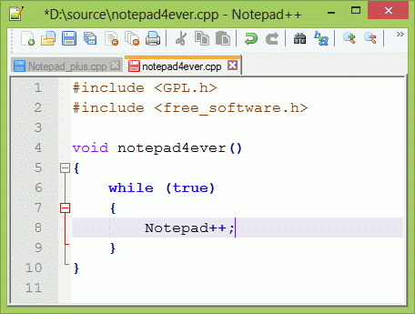 Notepad++ Free Download For Windows 10, 8, 8.1, 7 32bit 64bit