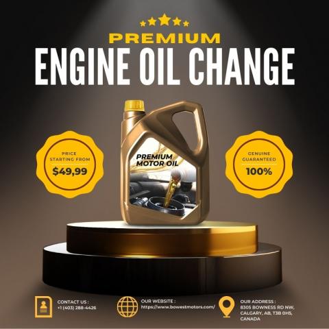 Reliable Oil Change Services in Calgary - Bowest Motors