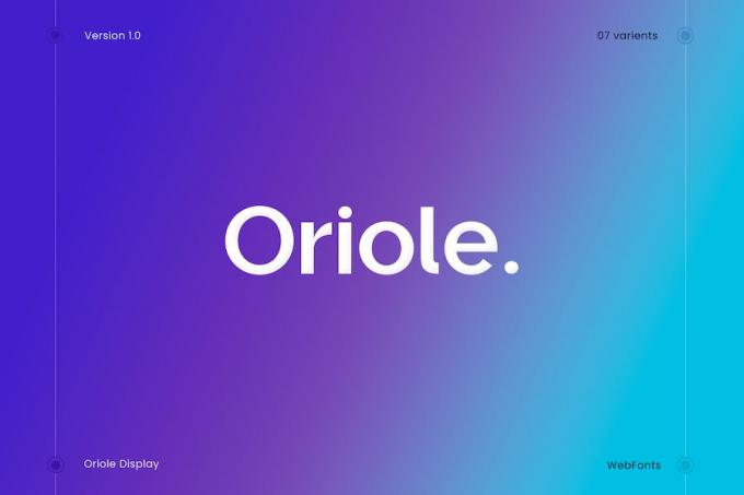 Oriole Font