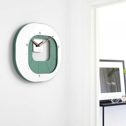 Oversized Clock Soft Color Contemporary Unique Design Wall Clocks Decor - Warmly Life