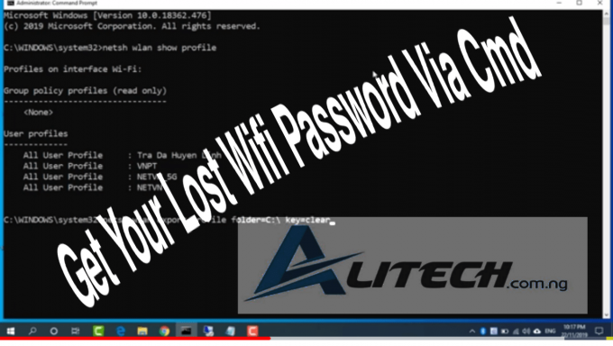 How to Get Wifi password on Computer Via Cmd - Alitech