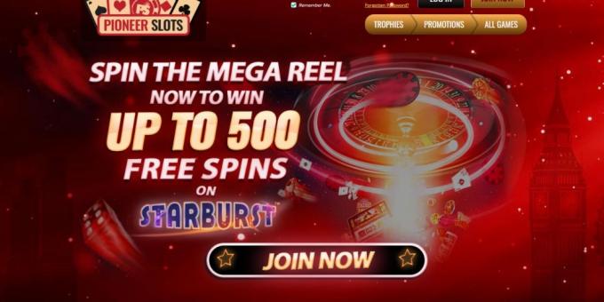 New Slot Site Pioneer Slots | Win Up To 500 Free Spins on Starburst!