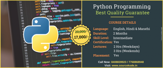 Python Programming Classes & Training Courses In Pune 