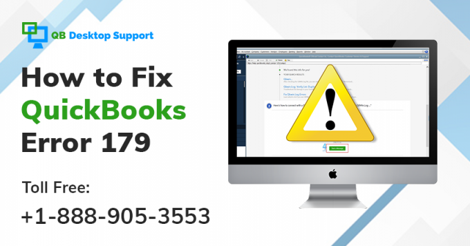 How to Fix QuickBooks Error 179? | qbdesktopsupport