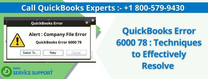 QuickBooks Error 6000 78 | Techniques to Effectively Resolve