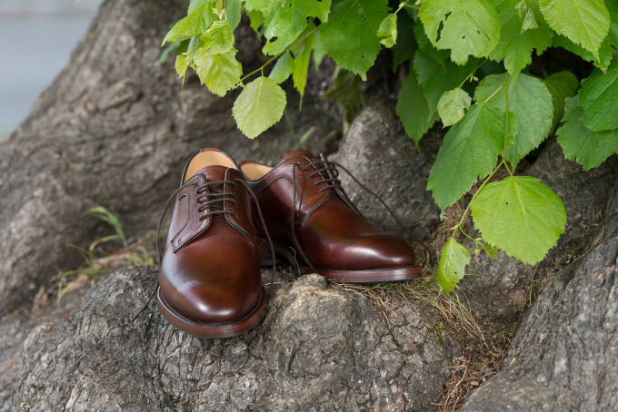 Skye - Men's Handmade Leather Derby Shoe By Barker