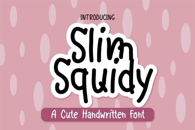 Slim Squidy Font Free Download OTF TTF | DLFreeFont