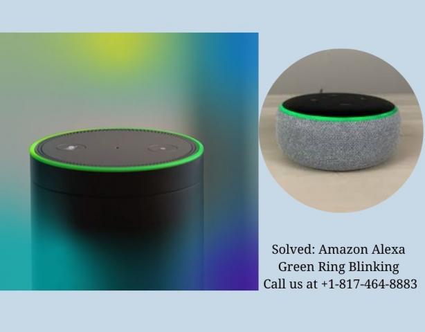 Solved it: Amazon Alexa Green Ring Blinking