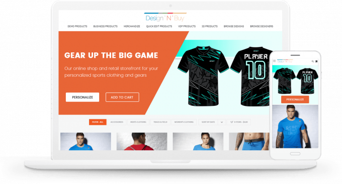 Sports Apparel Design Tool software, Sports Uniform Builder, Sports Accessories Configurator  | Design&#039;N&#039;Buy