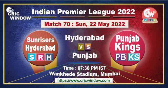 IPL 15 Hyderabad vs Punjab live score and report 2022