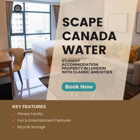 Scape Canada Water: Student Accommodation Property in London with Classic Amenities