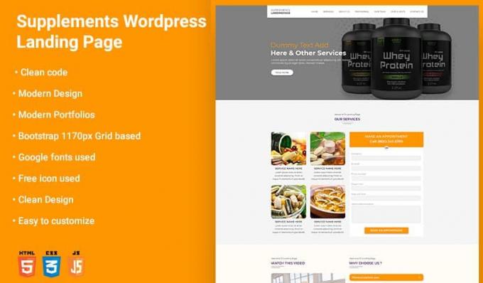 Nutrition WordPress Theme