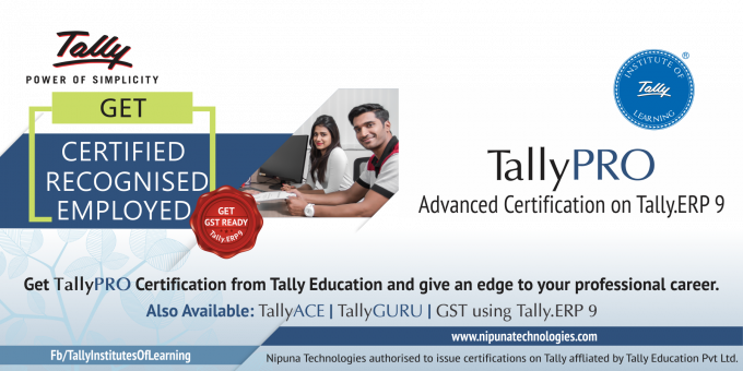 Tally Training Institute in Guntur- Nipuna Technologies