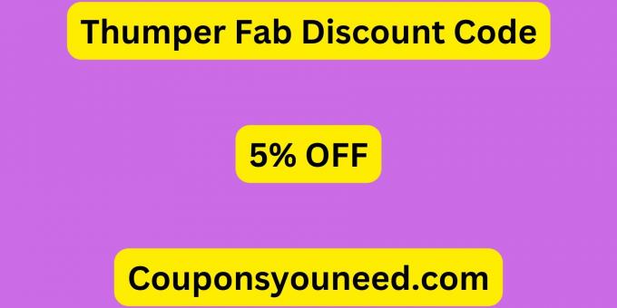 Thumper Fab Discount Code: April 2024 + Flat 5% OFF