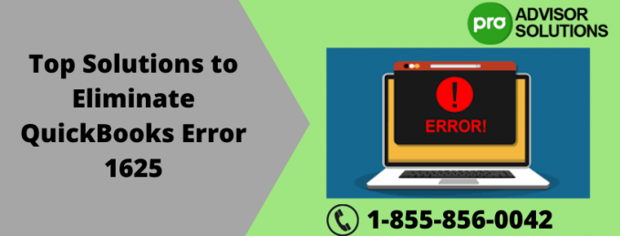 QuickBooks Error 1625