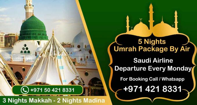 Umrah Package By Air From Dubai and Sharjah 2022