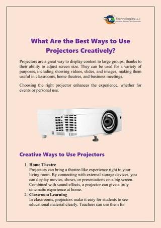 Fun and Unique Ways to Use a Projector at Home