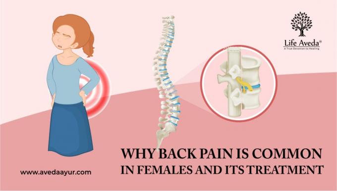 Why Back pain is common in females and its treatment