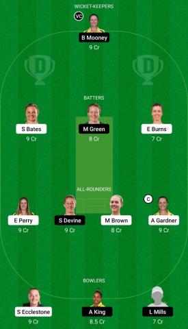 WBBL 2022 Match 42 SS-W vs PS-W Dream11 Team Today