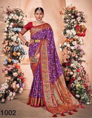 Patola paithani silk sarees - Saranya Fashion