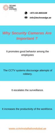 Why Security Cameras Are Important ? | Visual.ly