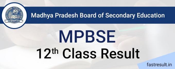 MP Board 12th Result 2019 | MPBSE 12th Result 2019 @Fastresult 		             