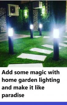 Make your home garden a heaven when you add some colorful lights