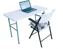 Folding Laptop Table and Chair Set | Folding Work Desk and Chair Online