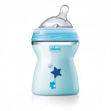 Buy Chicco Natural Feeling Bottle 250 ml Blue - Medium Flow Online at TotsCart