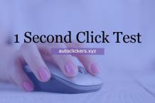 1 Second Click Speed Test