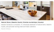 Natural Stone | Maestro Quartz | Granite countertops | Houston