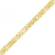  Exotic Diamonds- 10k Gold byzantine chain