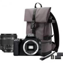 Buy Canon EOS 250D, Black + 18-55mm f/4-5.6 IS STM Lens Black + Backpack + SD Card + Spare Battery , a full kit online in London.
