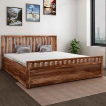 Buy Manor Sheesham Wood King Size Bed With Box Storage