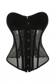 Sexy Mesh Overbust Corset Bustier Lingerie | Sayfutclothing