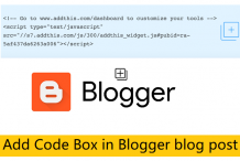  How to Add Code Box in Blogger blog post with Pictures 