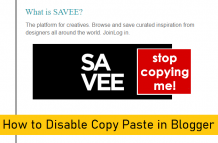  How to Disable Copy Paste in Blogger blog with Pictures 