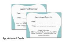 Custom Doctor Appointment Cards Printing Online