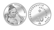 Federer becomes first living-being to have his face on Swiss-coin