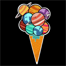Colorful Ice Cream Scoops Vector Art Design | Cre8iveSkill