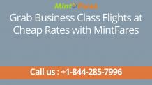  Grab Business Class Flights at Cheap Rates with MintFares
