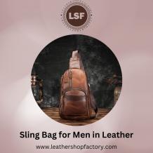 Sling Bag for Men in Leather 